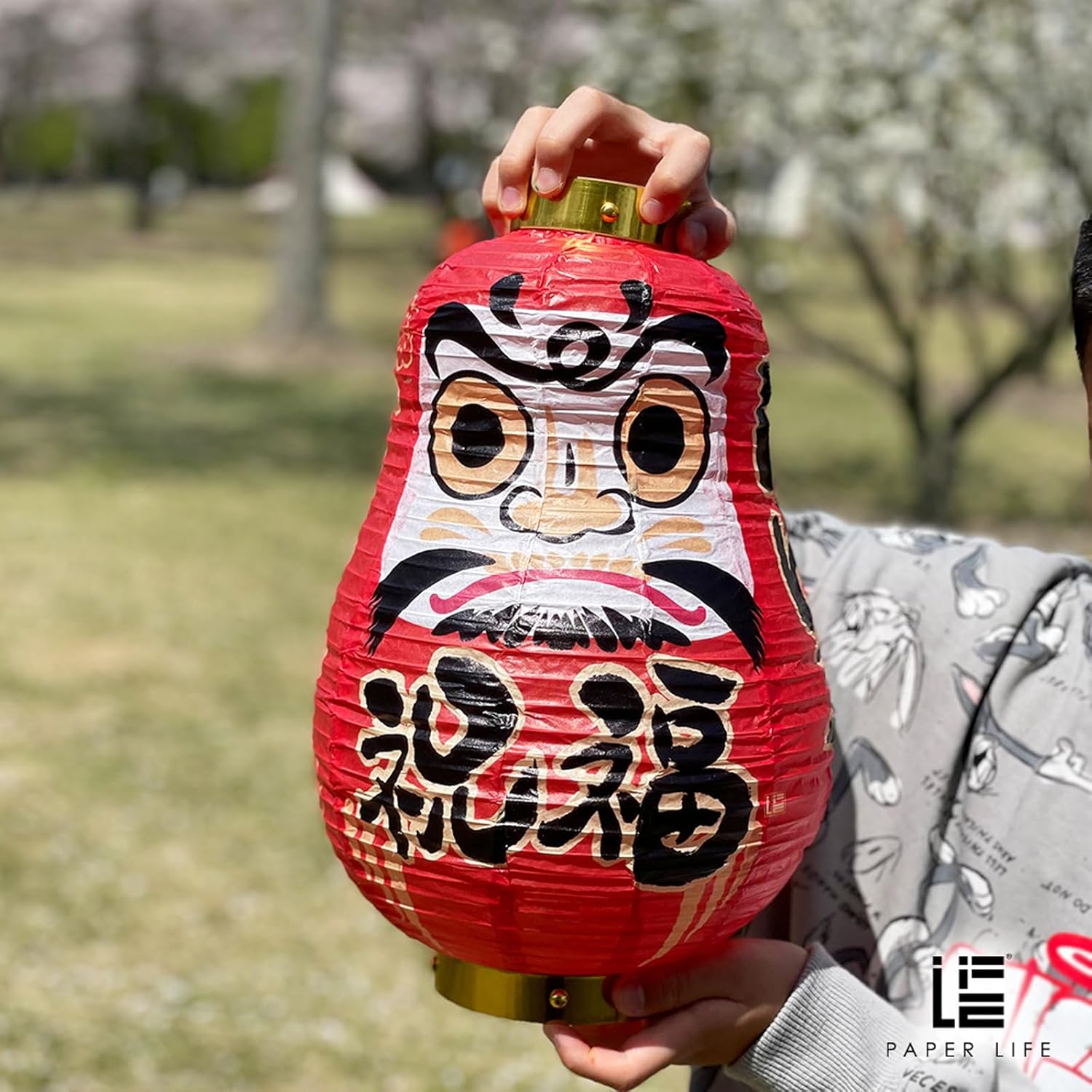 Japanese Culture, Original Design, Paper Lanterns, Dharma, Izakaya Hanging Decorations, Foldable, Handmade (A)