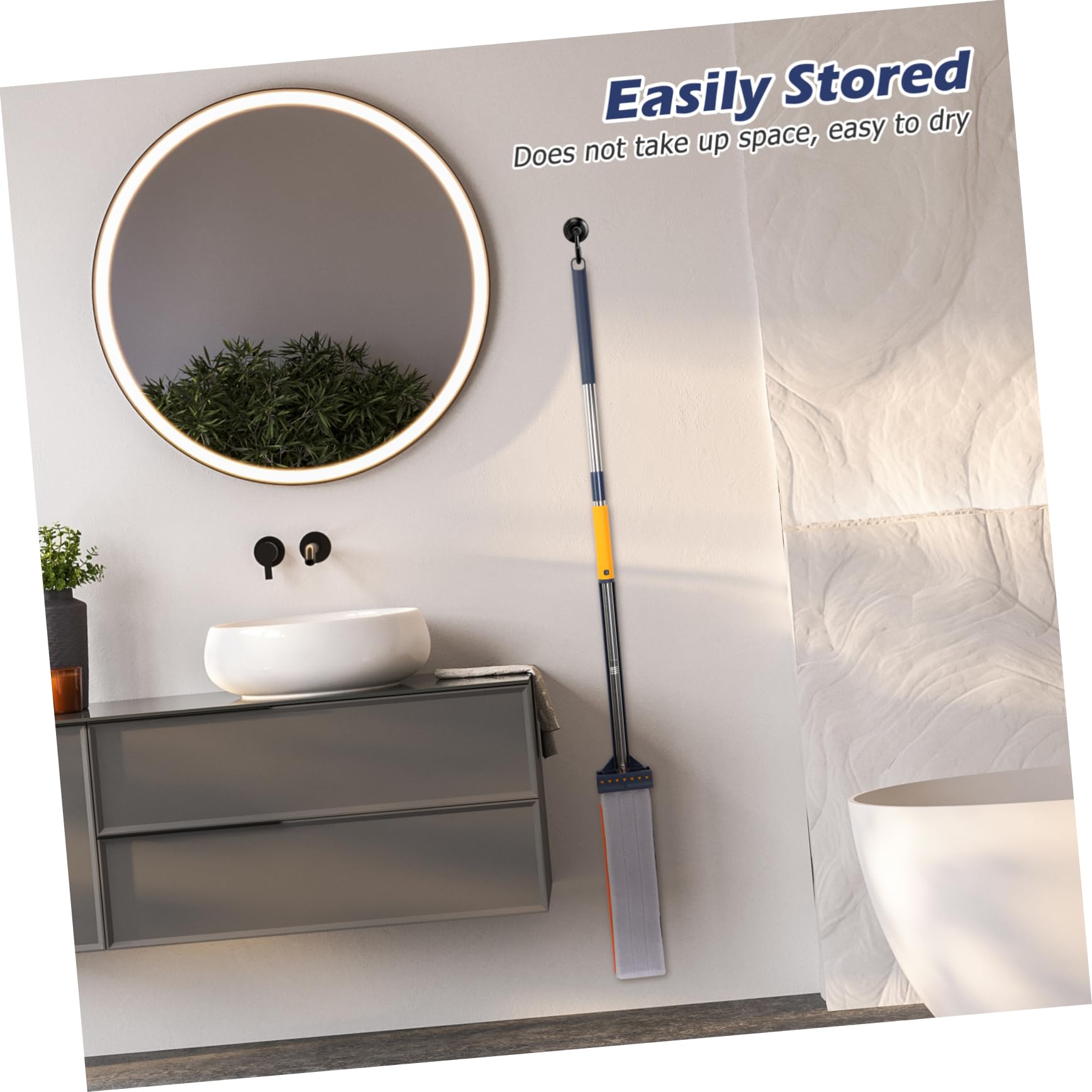 Healvian Trapeador Plano Grande para Limpieza Profunda Raspador de Agua y Material de Aleación Resistente Adecuado para Suelos y Azulejos Hogar
