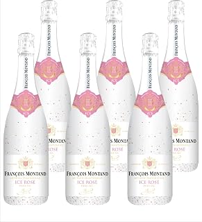 François Montand Sparkling Wine ICE Rosé - Traditional Method - ICE Rosé Demi-Sec - France (6 x 0.75 L)