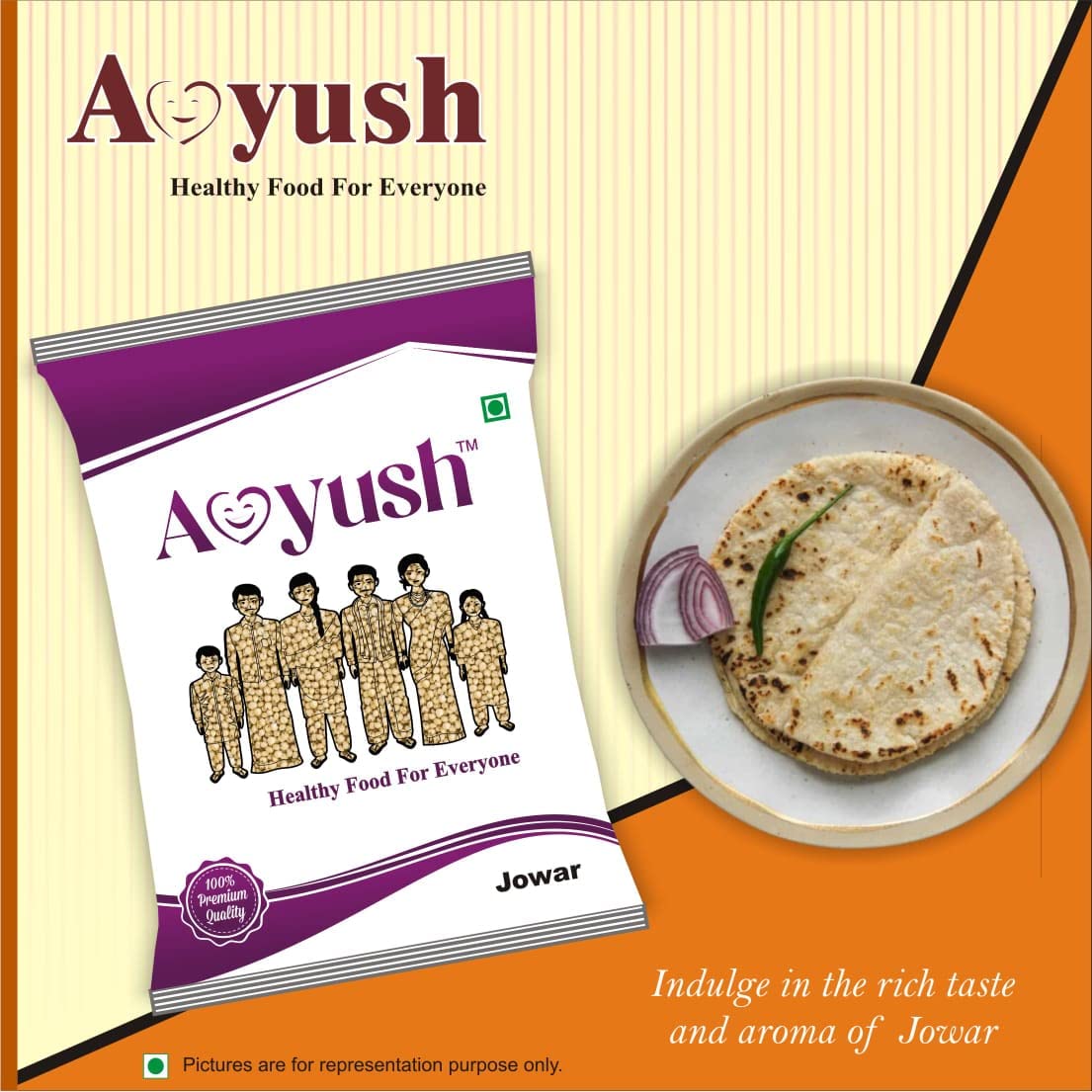 Aayush Jowar Sabut Whole Grain For Weight Loss GlutenFree