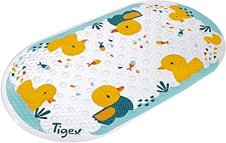 Jvsism Baignoire Bebe Tapis De Bain Antiderapant Pour Baignoire Enfants Anti Bacterial Latex Et Lavable En Machine Motif Cartoon Tapis Materiaux Phthalate Bebe 27x15 Pouces Poisson Baignoires Et Sieges De Bain Bebe