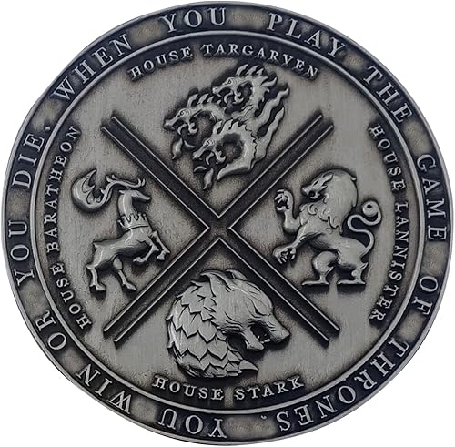 Fanattik Medallón oficial de Juego de Tronos Edición Limitada, GOT Collectible, solo 5000 en todo el mundo, GOT Gifts