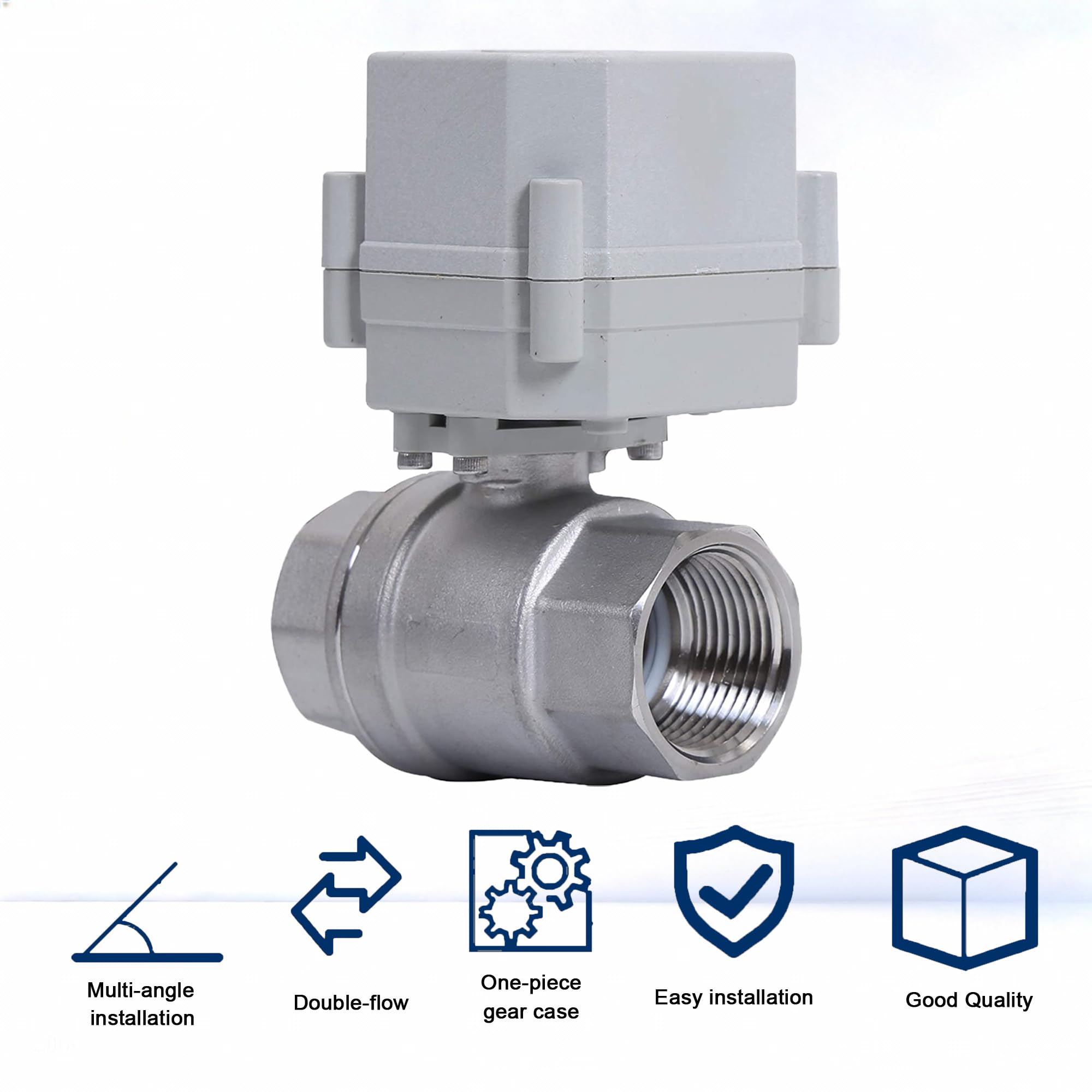 Amazon.com: BOKYWOX NPT 1'' 2-Way AC 110-230V Motorized Ball Valve