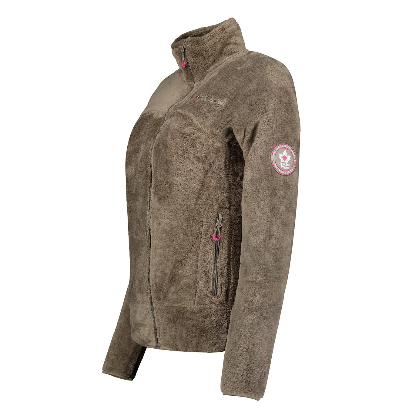 Canadian Peak Udilas Lady - Polaire Fine Femme Chaude Fermeture Zip - Veste Automne Hiver Printemps Chaud Femmes - Longues Manches Vetement Pull Fourrure Doux Confort