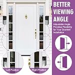 Adjustable 0 to 45 Degree Doorbell Angle Mount Compatible with Ring Wired Doorbell Plus/Pro and Blink Video Doorbell Corner Mounting Bracket for Houses,Apartments