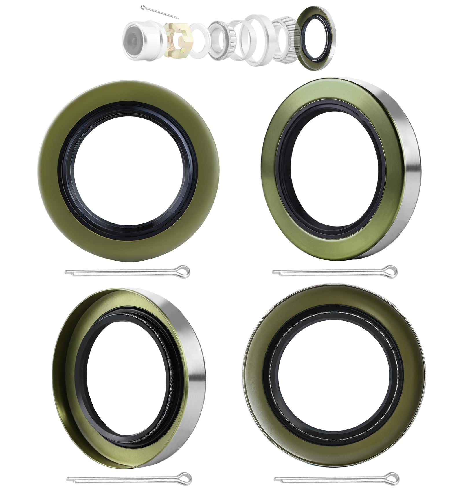 2.250"IDx3.376"OD Trailer Hub Grease Seal for 5200-7000LB Axle Dexter 10-36