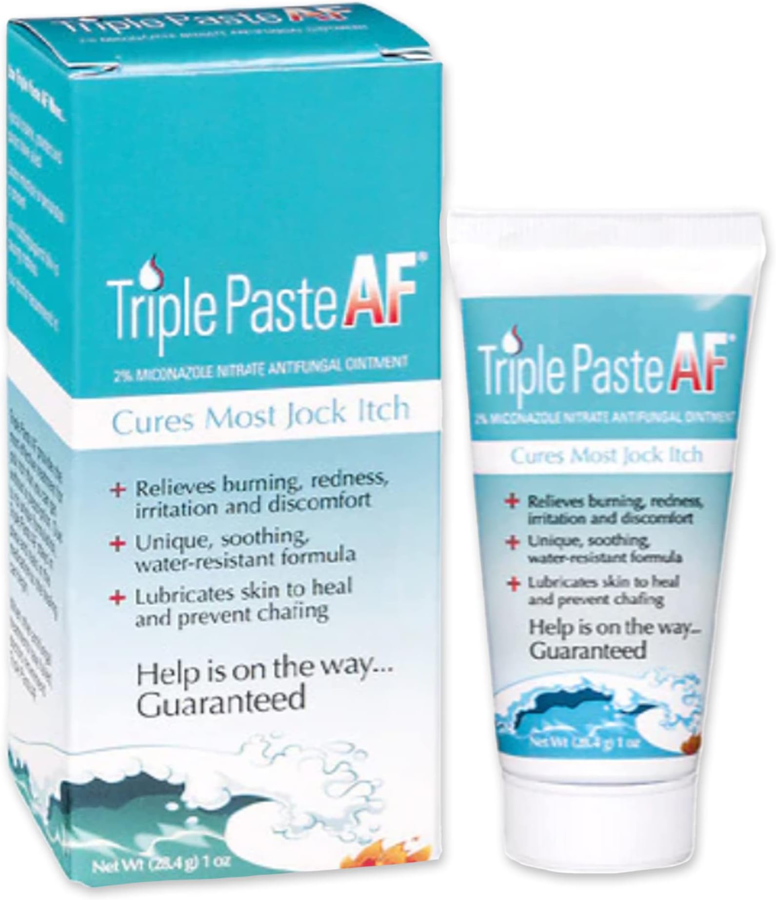 Triple Paste AF Antifungal Ointment, Treatment for Jock Itch and Superficial Skin Infections, 1 Oz
