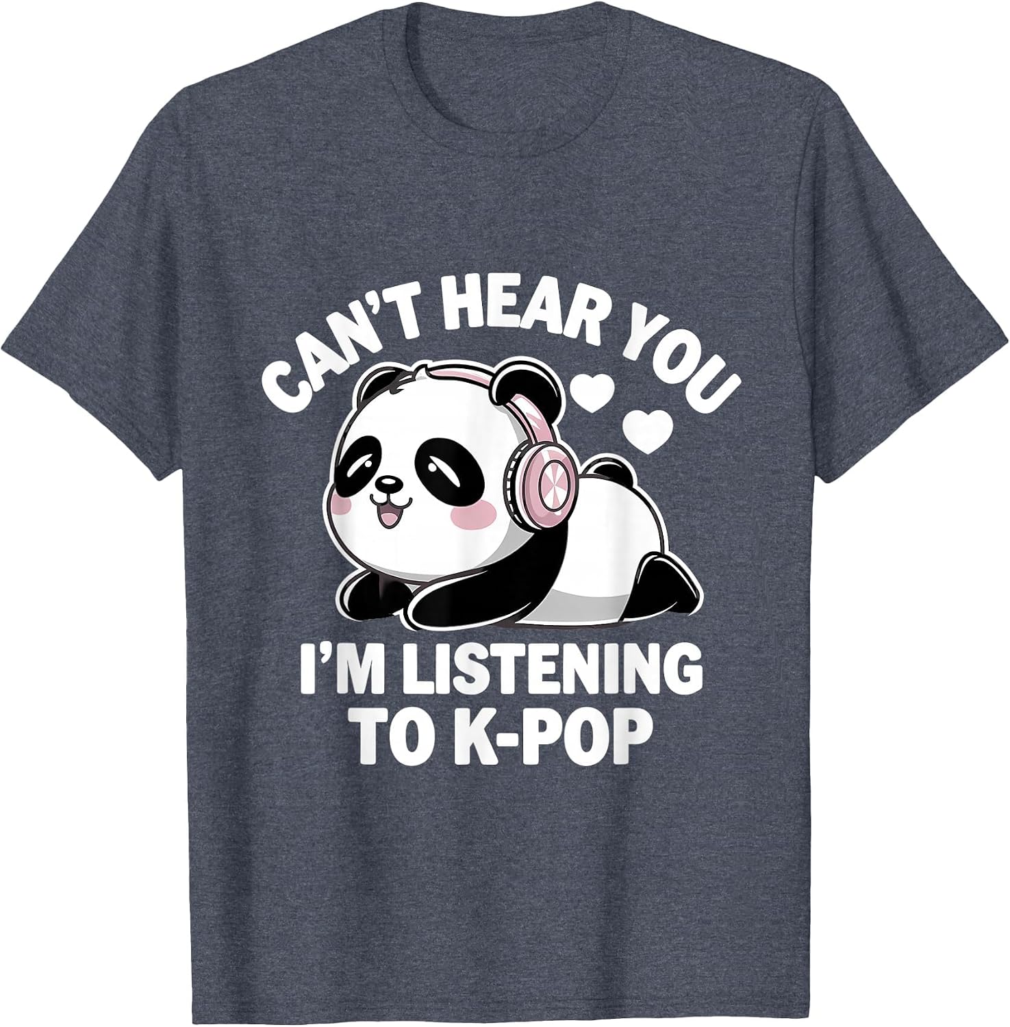 K-Pop Can't Hear You I'm Listening to K-Pop Kawaii Kpop T-Shirt image 3