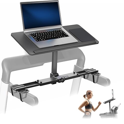 VIVO Wooden Laptop Treadmill Desk, Tilting Ergonomic Notebook Mount Stand