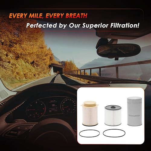 Miniatura 7 de Juego de separador de agua y filtro de aceite Cummins de 6.7L Reemplazo para Dodge Ram 2500 3500 4500 5500 2019-2024 Reemplaza# 68436631AA,