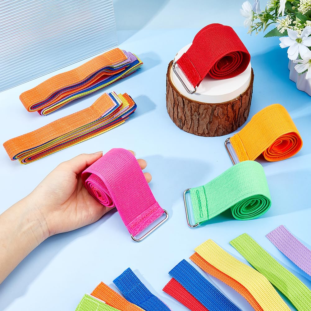 DICOSMETIC 8Pcs 4 Colors Catch Tail Game Oxford Cloth Pull Tail Game Band Fun Interactive Training Tails Grab Games for Family Carnival Yard Birthday Camping Picnic Outdoor Party Activities - Image 3
