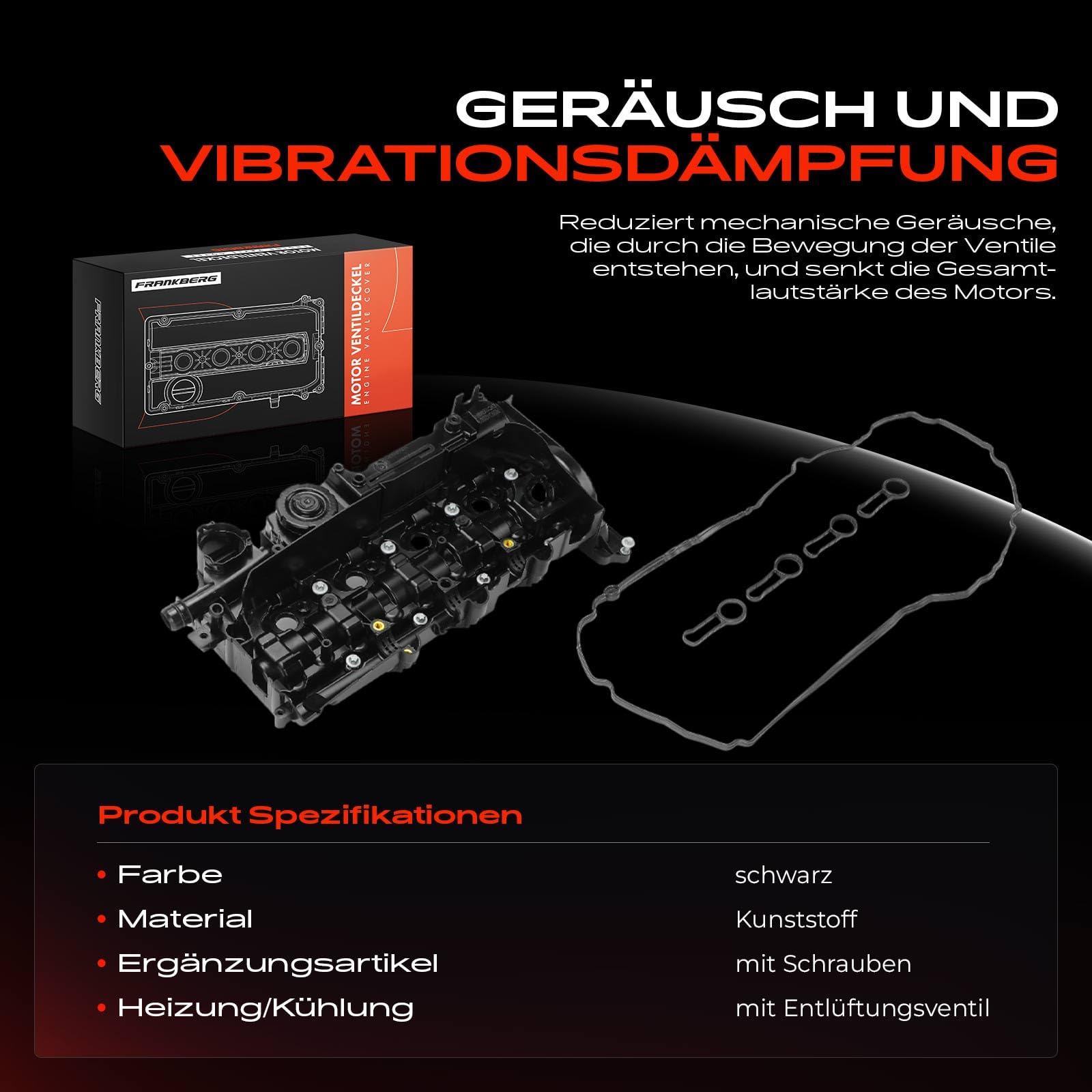 Ventildeckel Mit Schrauben für 114 116 120 320 325 E90 E91 E84 F15 F85 1.6L 2.0L 2004-2020 11127810584