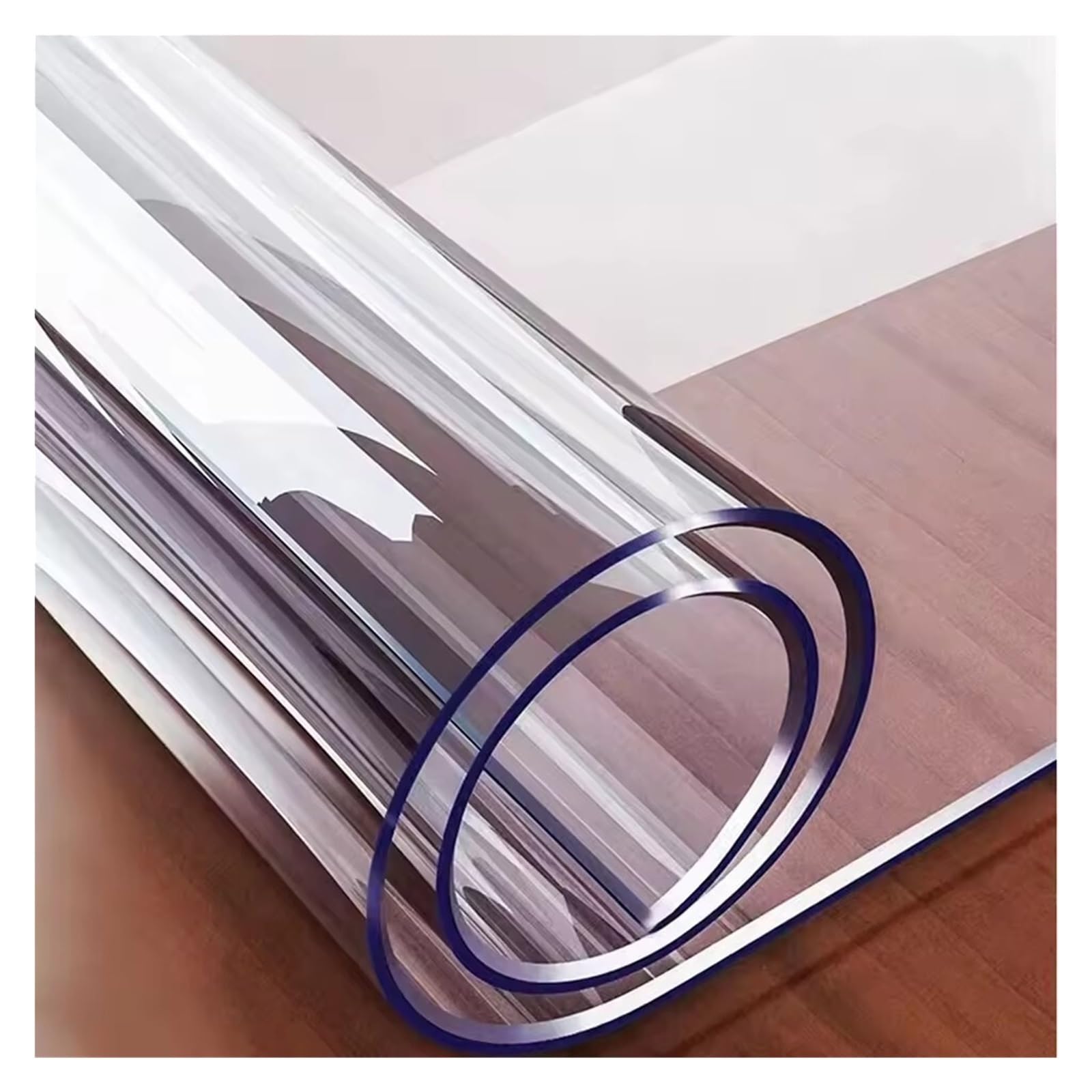 BDFJEDS Waterproof Tablecloth Soft Tablecloth Transparent Table Cloth Waterproof Kitchen Dining Rectangular Cover Matte Clear(80x120cm)