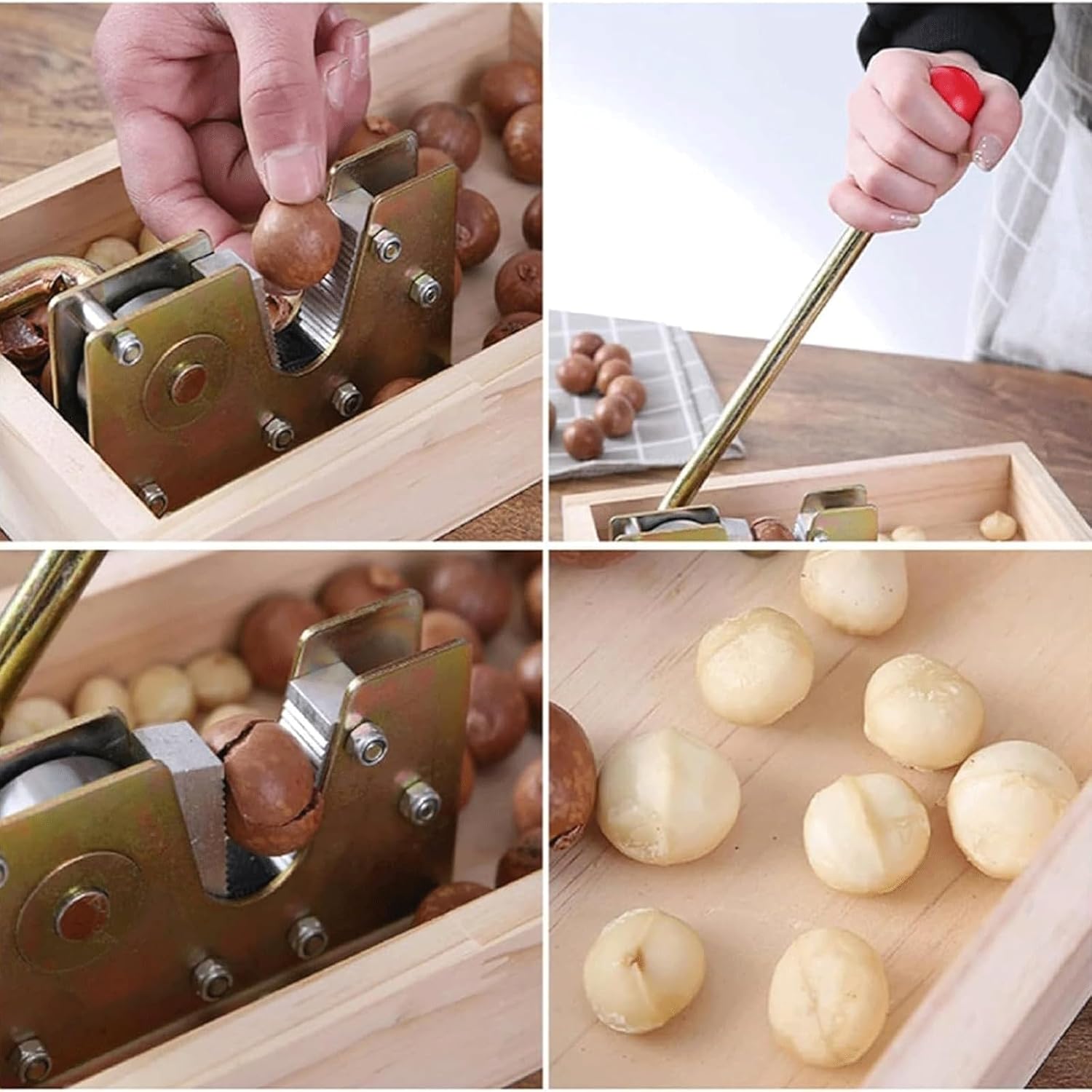 Adjustable Size Nut Shell Cracker Household Nut Pliers Multifunctional Core Opening Tool for Pecans Hazelnuts Almonds