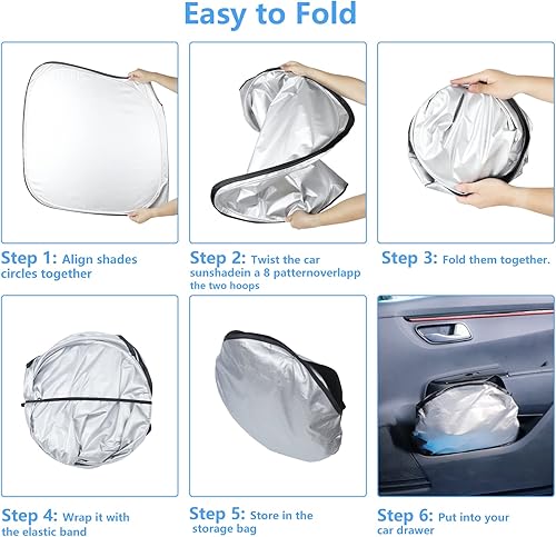 Miniatura 4 de Parasol para parabrisas, para ventana delantera, accesorios para camioneta, visera solar, protector UV, cubierta de protección contra el calor