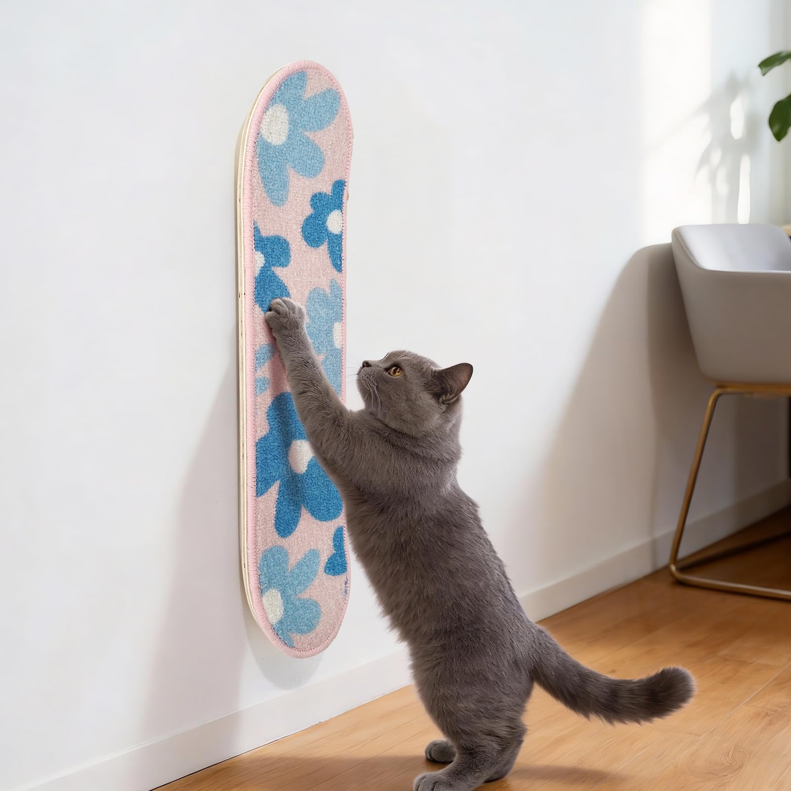 Griffoir mural pour chat skateboard sauvant vos meubles de salon des griffures