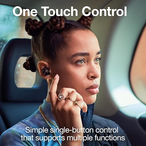 Vista 7 de Bowers & Wilkins Pi5 Auriculares intrauditivos inalámbricos, 4 micrófonos integrados, Bluetooth 5.0 con Qualcomm aptX, cancelación de ruido Negro