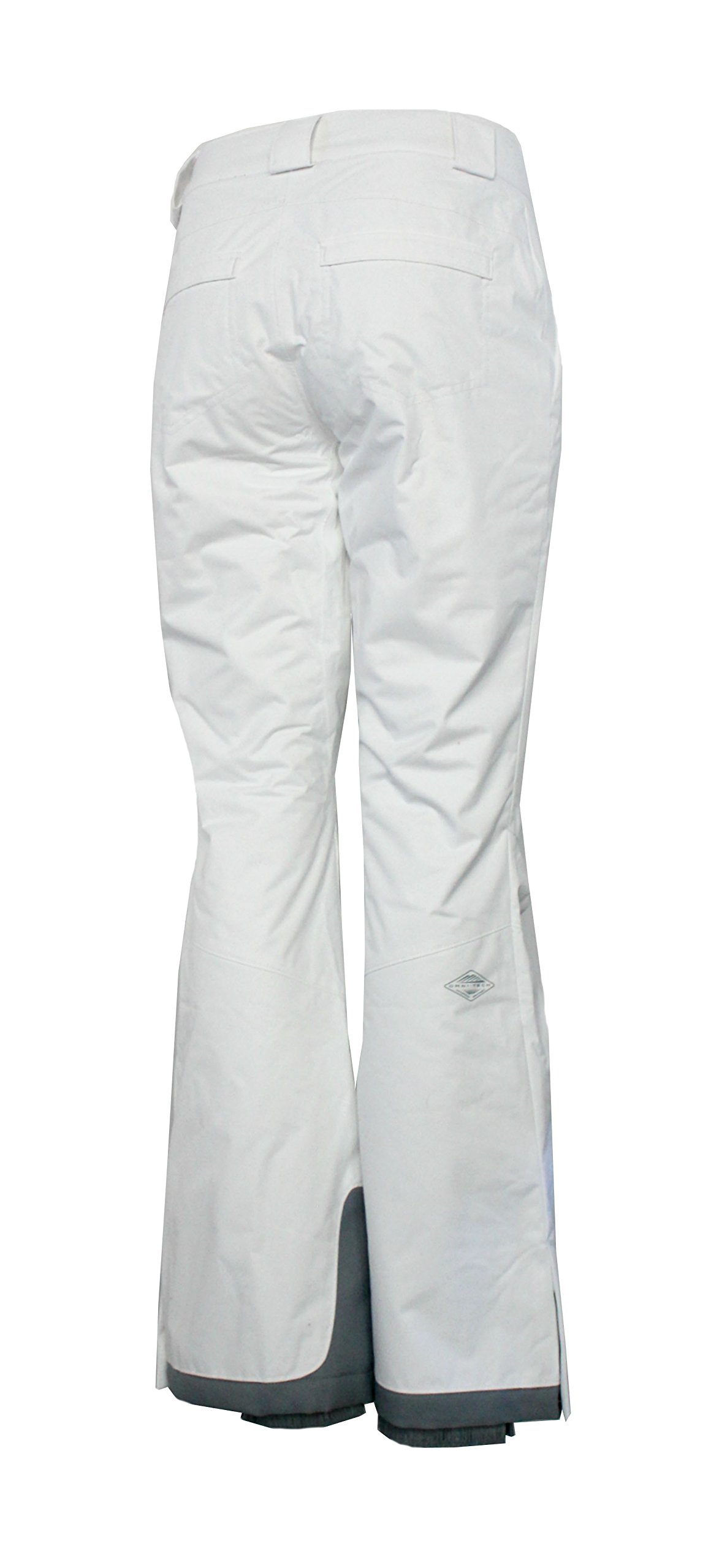 Columbia Women's Arctic Trip Snow Omni Heat Waterproof Pants, White, Large