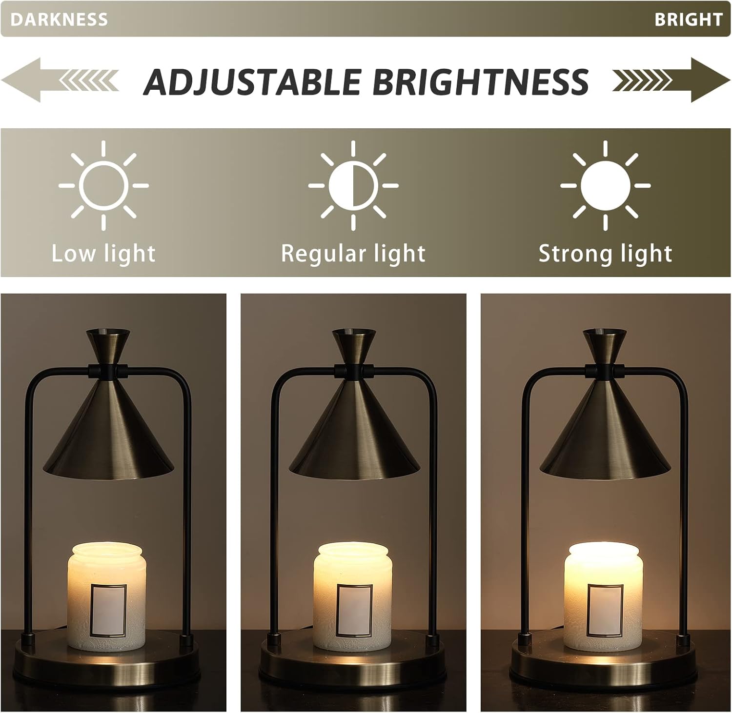 Candle Warmer Lamp with Timer Dimmer, Birthday Gifts for Women Mom, House Warming Gifts New Home Room Decor, Plug-in Operated Wax Melt Warmer for Scented Jar Candles