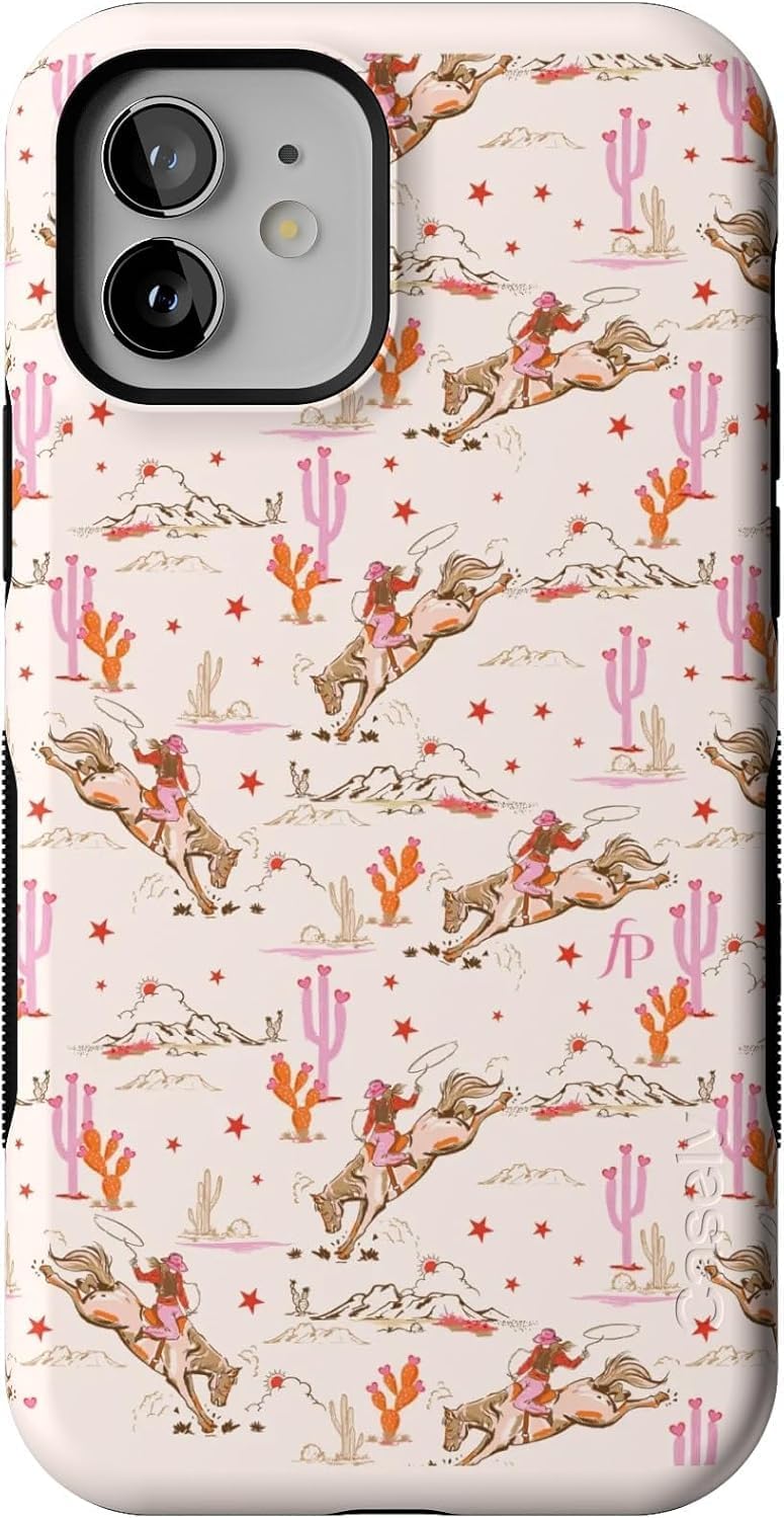 Casely iPhone 12/12 Pro Case | Cowgirl Canyon | FashionPass x Casely | Bold Protective Design | MagSafe Compatible Design
