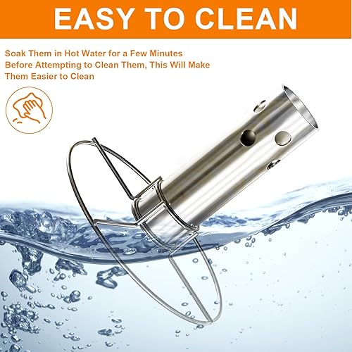 Miniatura 6 de BBQ Future Soporte de pollo para latas de cerveza Charbroil accesorios para freidora de pavo Charbroil 4897766R06, soporte para asar pollo de acero