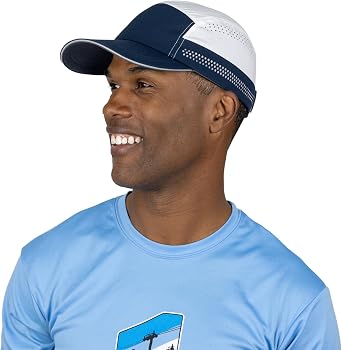 TrailHeads Mens Moisture Wicking Recycled Running Hat, Outdoor Sports Cap