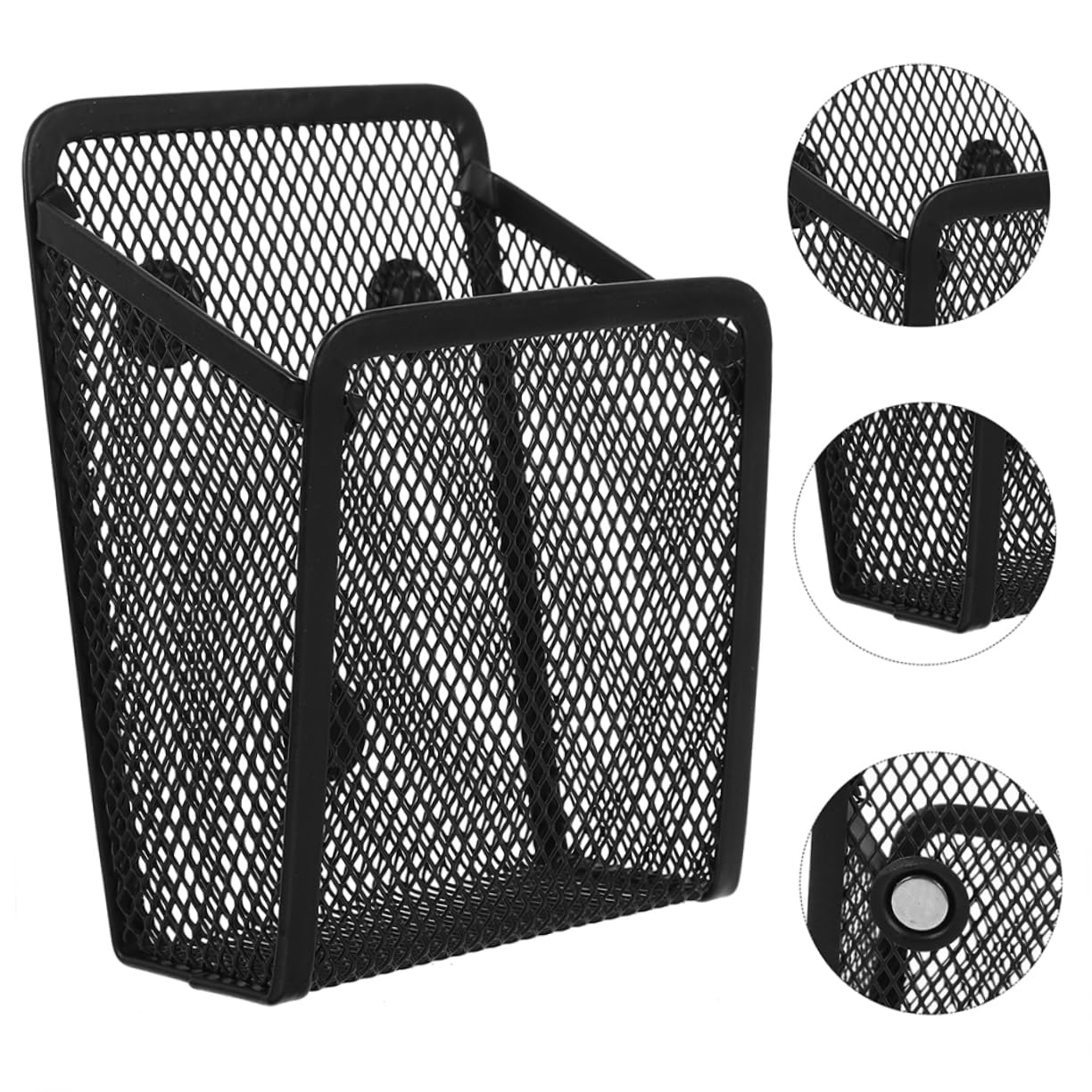 NUOBESTY Scatola Da 5 Pezzi Contenitore Frigorifero Organizzatori Di Penne Per Lavagna Portapenne Per Lavagna Portapenne Magnetico Per Frigorifero Portamatite Magnetici Ferro Da Stiro Black