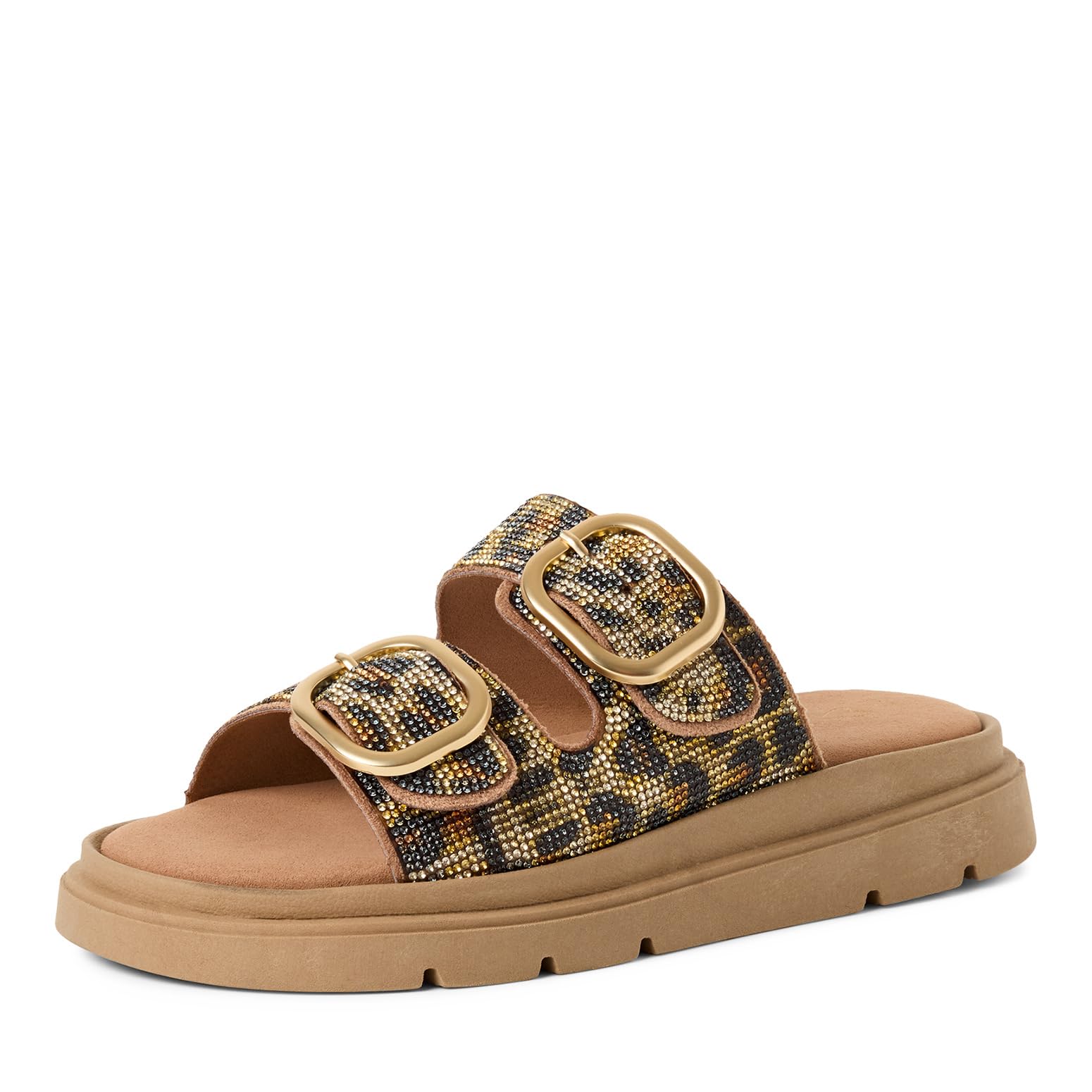 Marco Tozzi Women Sandal Soft Feel Me Footbed Modern, Brown (NUT Comb), 8.5 UK