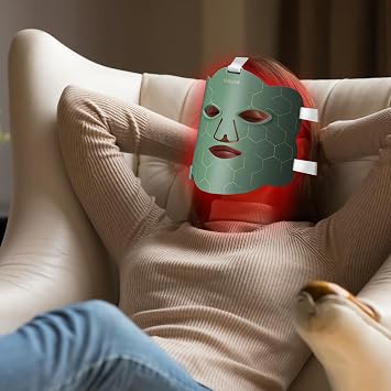 660nm & 850nm Red Light for Face, Soft LED Red Light Mask Face for Home Use