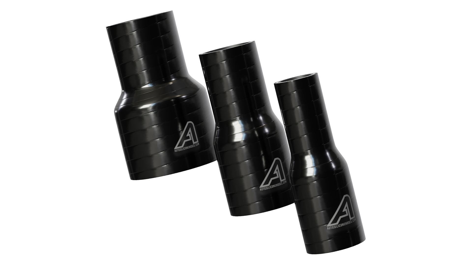90 Elbow Coupler 3 to 3.5 Intake/Intercooler 3-Ply Silicone Hose Reducer Black