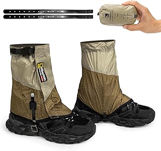 HIKEMAN Adjustable Low Leg Gaiters-1 Pair Lightweight Waterproof Leg Guards for Men Women,Camping Hiking Essentials Ideal for Hunting & Fishing