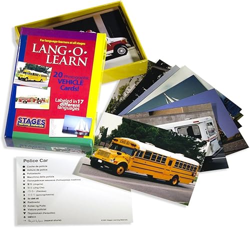Miniatura 3 de Stages Learning Lang-O-Learn ESL Vehicles Vocabulario Photo Flash Cards