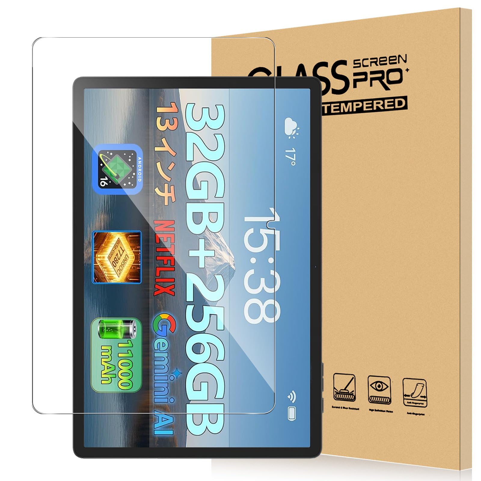 Amazon.co.jp: For DOOGEE Tab E3 Pro/DOOGEE U13 Android 16 フィルム