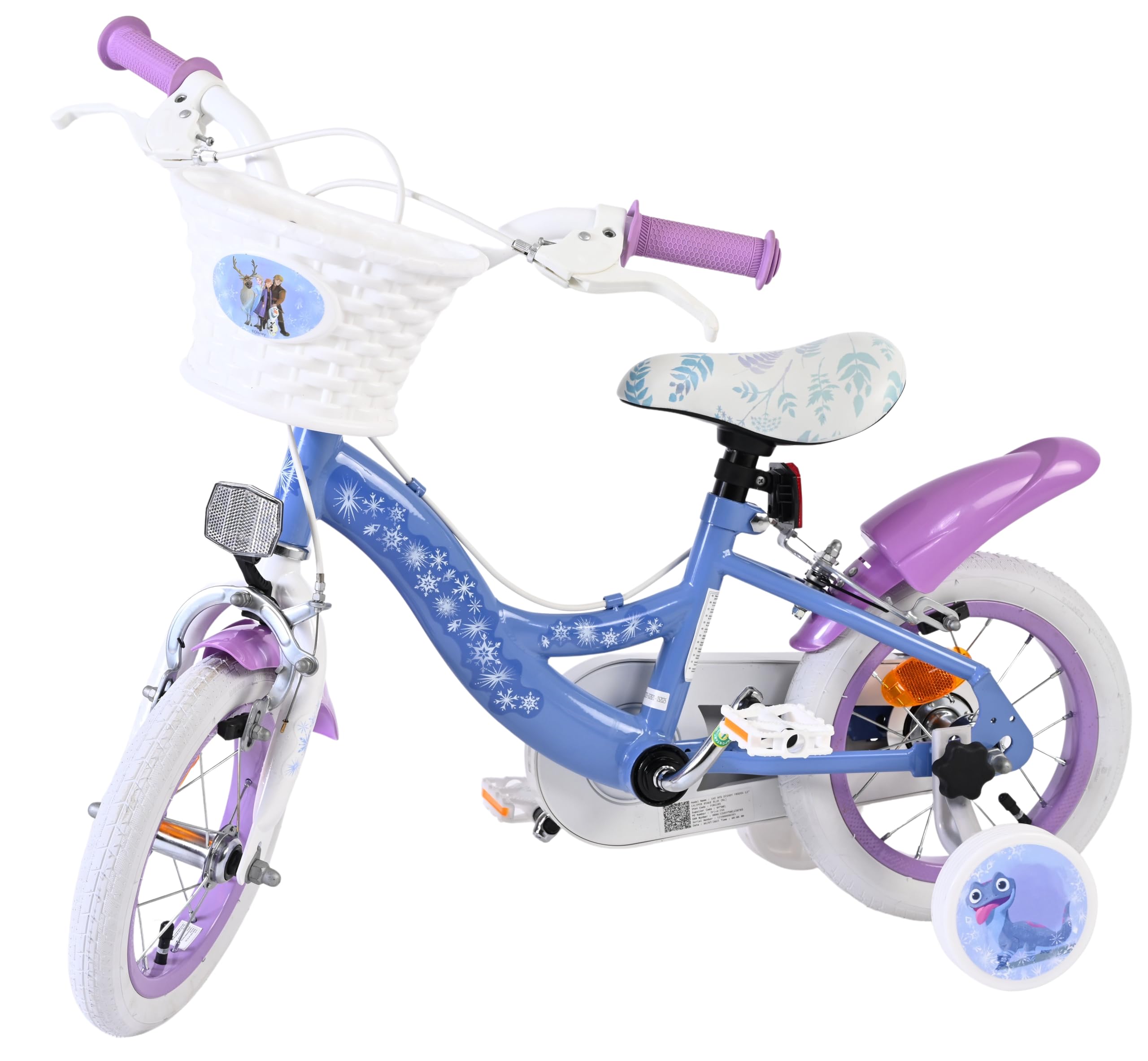 Volare Kinderfahrrad | 3–5 Jahre | Doppelte Handbremse, abnehmbare Stützräder, Pedalreflektoren & Trinkflasche | Verstellbarer Sattel | Geschenk für Mädchen
