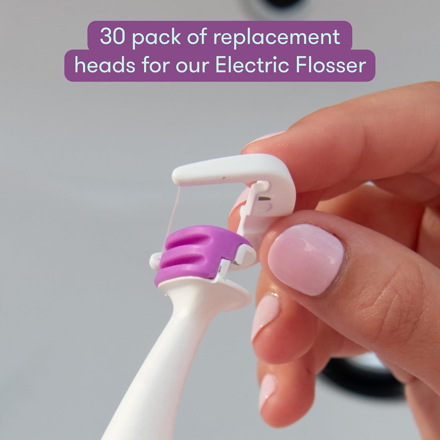 Frida for Kids Electric Flosser Refill Heads, Kids Floss Refills, 30 Ct
