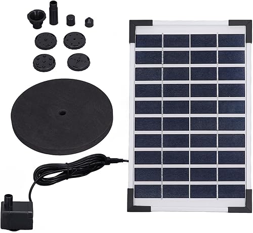 Miniatura 6 de Solar Water Well Well, 10V, 5W, Solar Fountain Set, Floating Solar Fountain Water Pump Set for Gardens, Swimming Pools, Aquariums, Aquariums