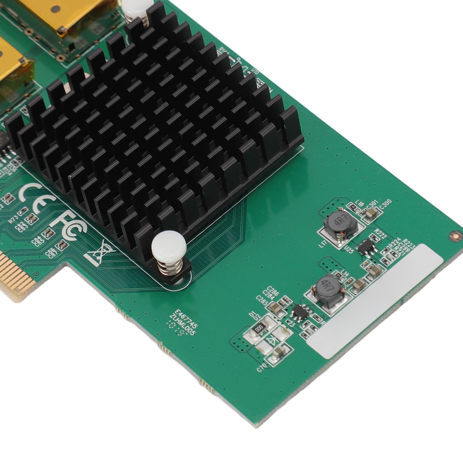 Scheda di Rete Gigabit PCIe X4, Adattatore di Rete PCIe a Doppia Porta con Chip 82576, Adattatore di Rete Gigabit Ethernet, Efficiente Dissipazione del Calore