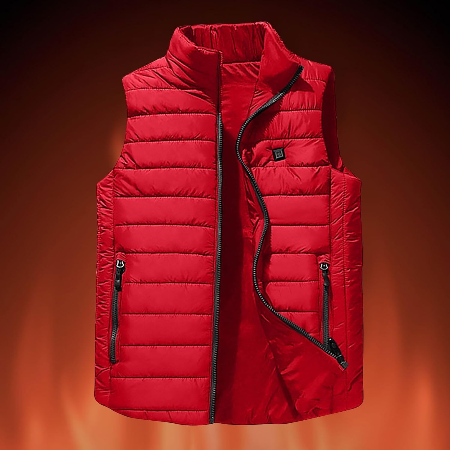 DASAYO Kids Heated Vest Adjustable Temperature Boys Heat Puffer Vests Youth Zipper Warm Heating Jacket Thermal Winter Clothes