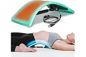 Heated Back Stretcher: Back Pain Relief for Herniated Disc, Sciatica, Scoliosis