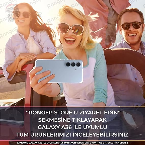 Rongep [Maxi-Clear] Samsung Galaxy A36 için Şeffaf Kılıf Kamera Yükseltili A 36 Koruyucu Esnek ve Hafif Tasarımlı Darbelere ve Çizilmeye Karşı Dayanıklı Telefonu Tam Kaplayan Samsung A36 Kılıfı