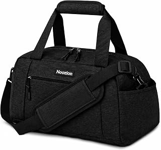 Noozion 14 Inch Small Gym Bag for Women & Men - Lightweight Foldable Mini Duffle with Pockets for Travel Workout