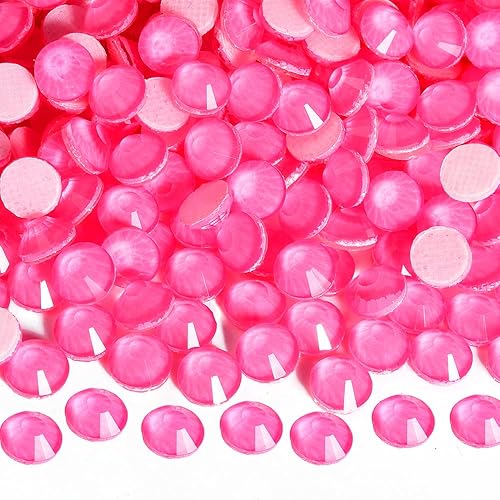 Blinginbox Diamantes de imitación Hotfix, 1440 unidades de diamantes de imitación de fijación en caliente para manualidades, ropa, decoración, neón