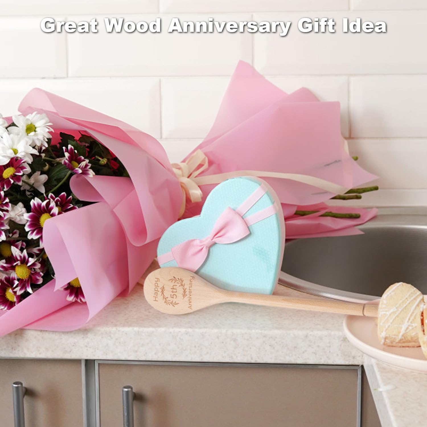 5 Year Anniversary Wood Gifts for Wife Her 5th Gifts Wedding Anniversary