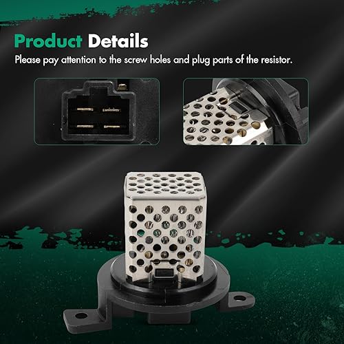 Miniatura 1233 de SCITOO Resistencia de motor de ventilador HVAC para 2008-2013 para Chrysler 300/2008-2016 para Town & Country/2008-2010 para Dodge Charger/2008-2018