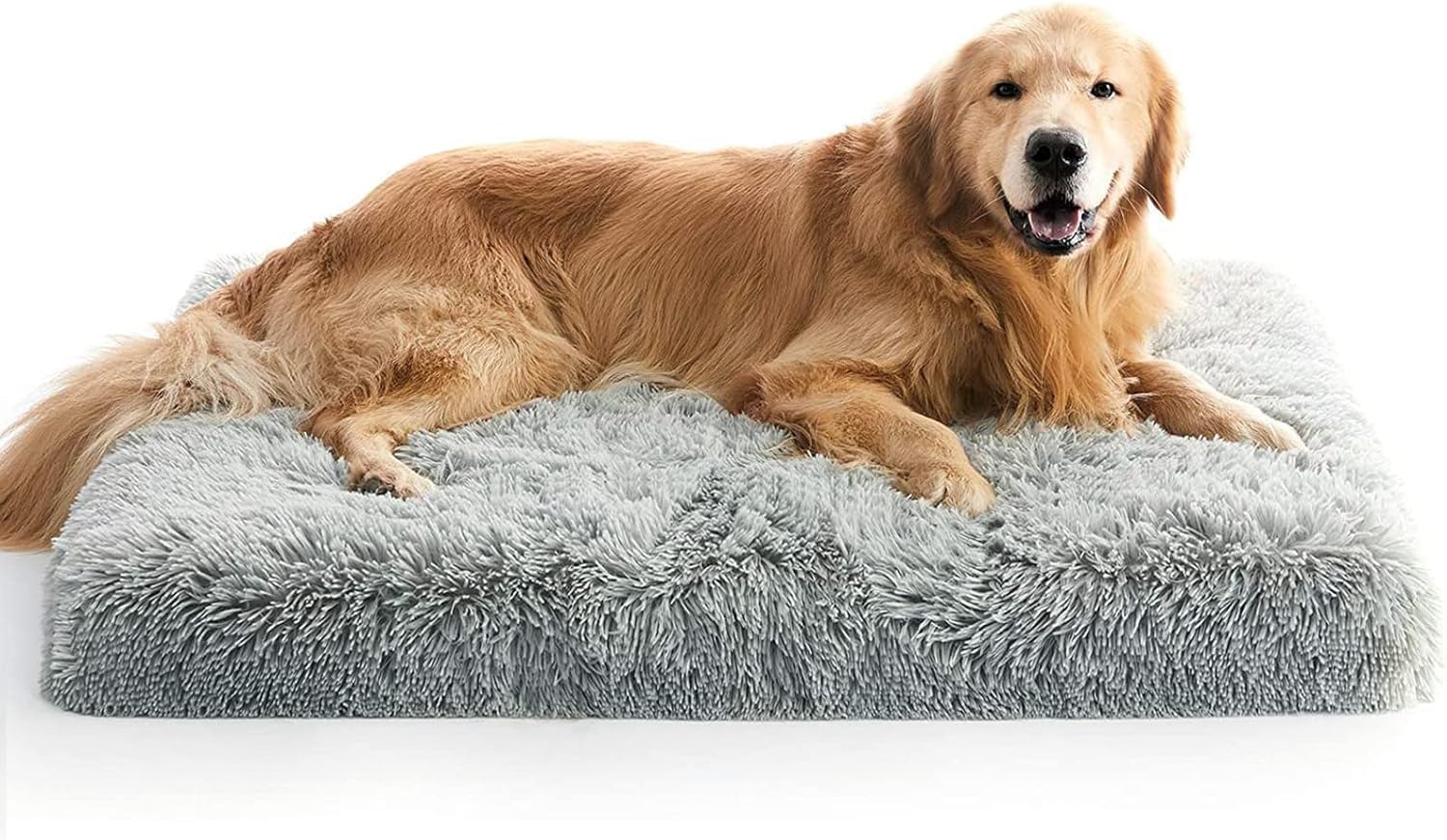 ORCHID M® Large Dog Bed, Plush Soft and Comfortable Pet Bed, with Non-Slip Bottom Washable Dog Mat, Suitable for Medium and Large Dogs (X-Large(75 * 110cm), grey)