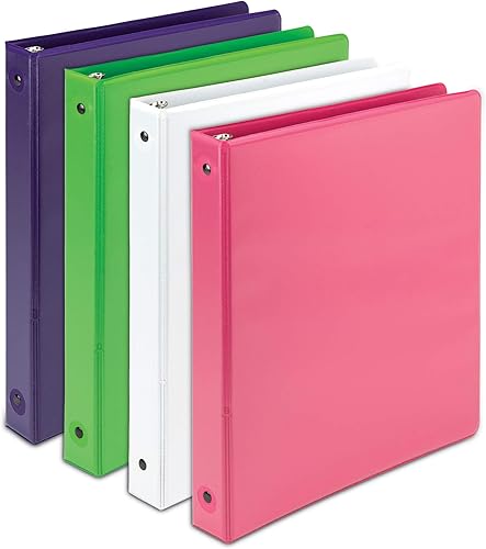 Vista 22 de Samsill Anillo redondo duradero de 1 pulgada a base de plantas, fabricado en EE. UU., Carpeta de vistas, ecológico, certificado a base de plantas