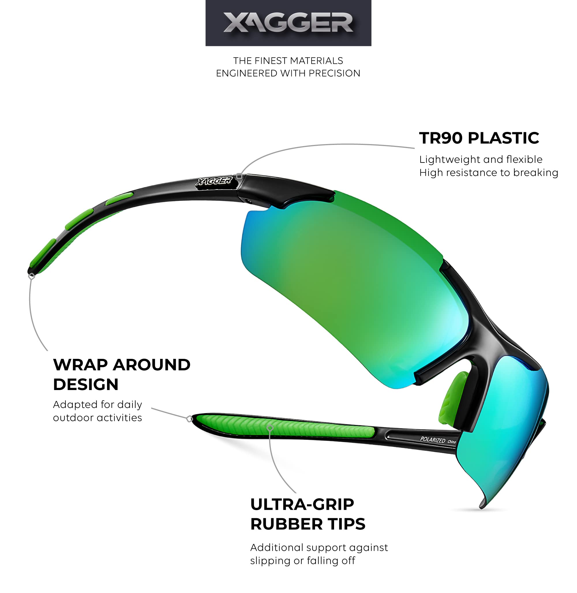 Men's Women's Polarized Sport Sunglasses Envoltura deportiva polarizada Hombre
