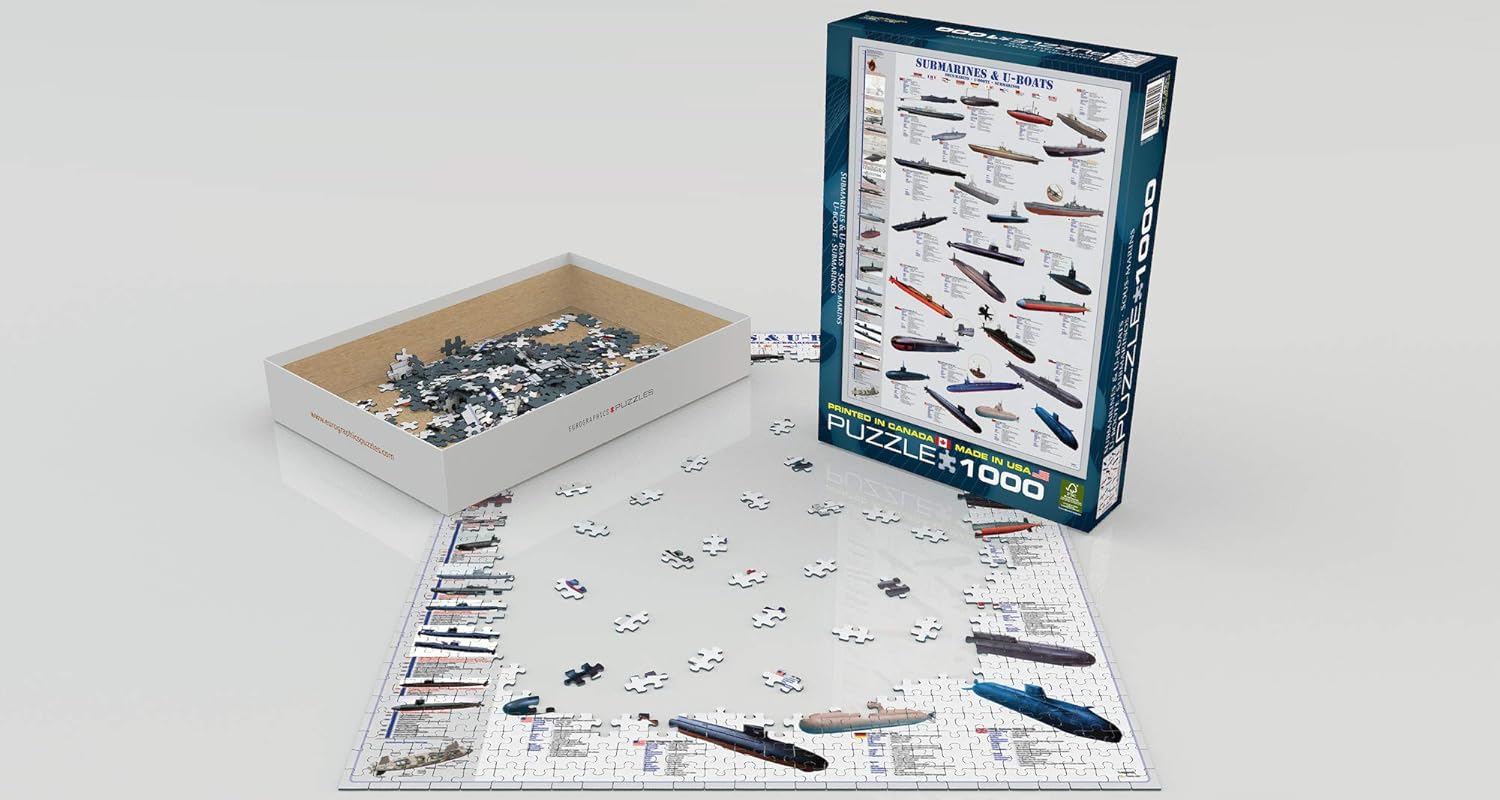 EuroGraphics Submarines and U Boats 1000 Piece Puzzle (6000-0132)