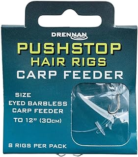 DRENNAN CARP FEEDER QUICKSTOP HAIR RIGS SIZE 16 - HNQCFD016