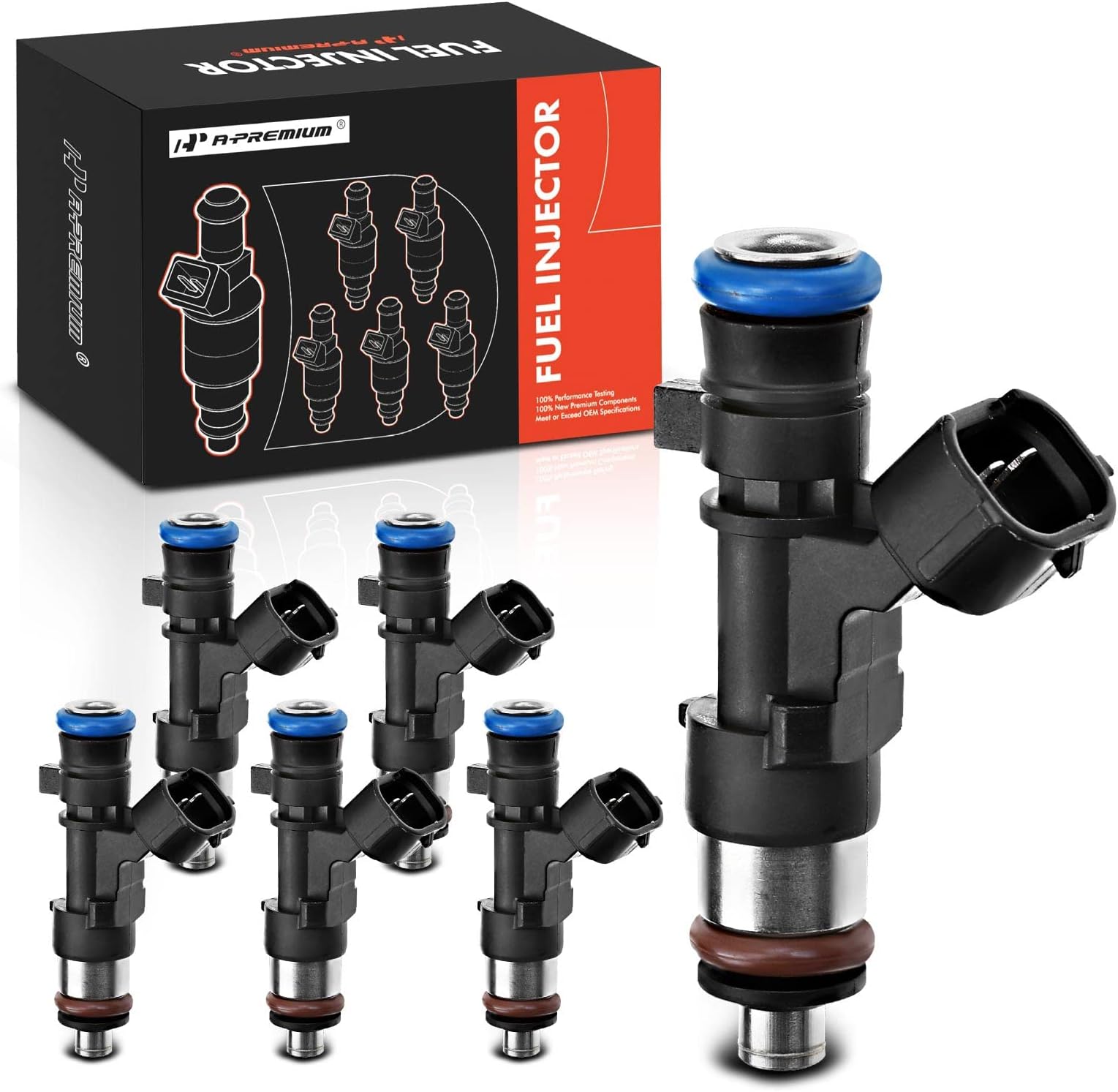 Fuel Injectors ECCPP 8 pcs 12 Holes Fuel Injector Kit